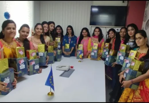 Gifts distribution to BCM team