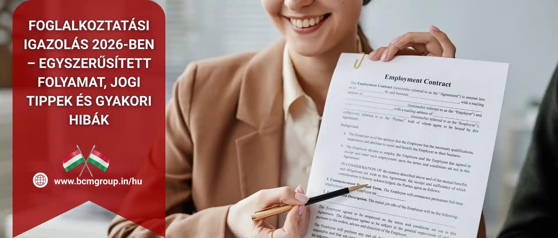 foglalkoztatási igazolás